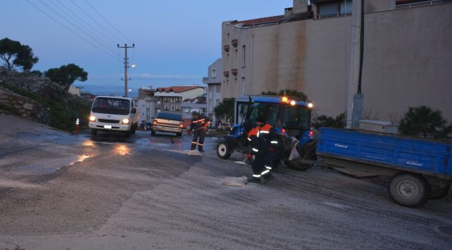 Dikili’de buzlanmaya karşı önlem