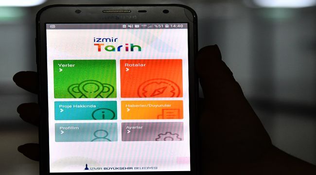 İzmir'in tarihi mobilde