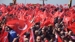 Miting yoğun ilgi gördü