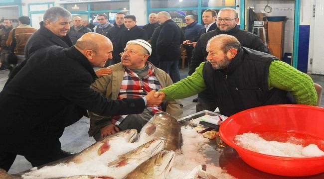 Soyer, hal esnafını dinledi