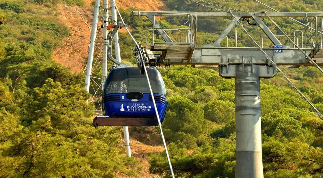 Teleferikte bakım bitti 