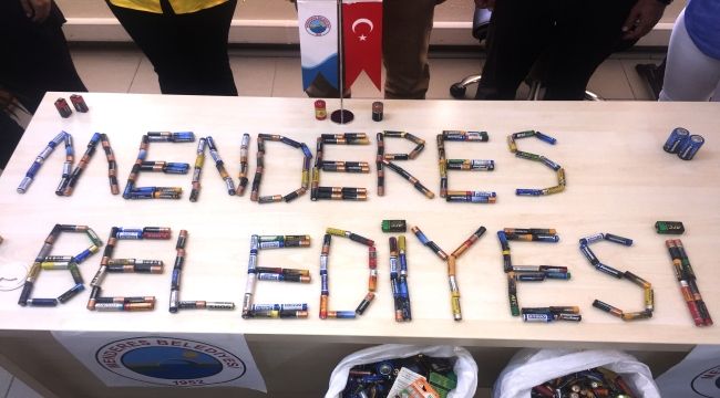 Menderes’te atık piller toplandı