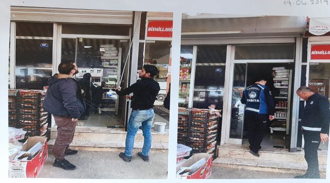 Suriyelilerin dükkanlarını mühürledi