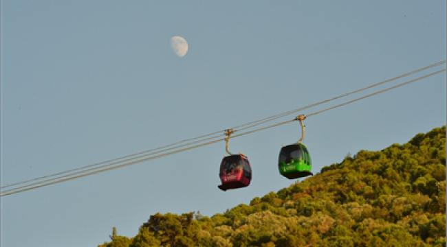 Teleferik, ziyaretçi rekoru kırdı