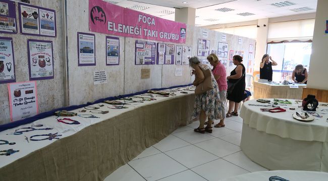 Foça El Emeği Takı Grubu 10’uncu sergisini açtı