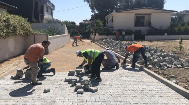  Narlıdere'de yol yenileme çalışmalarına devam