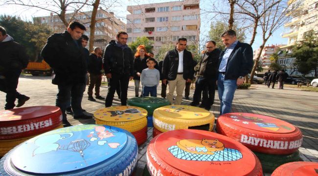 Bayraklı'da kedi evleri yenilendi