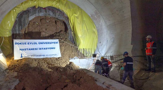 Narlıdere Metrosu’nda üçüncü istasyona ulaşıldı