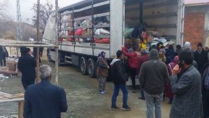 Ödemişlilerin yardımları Elazığ’a ulaştı