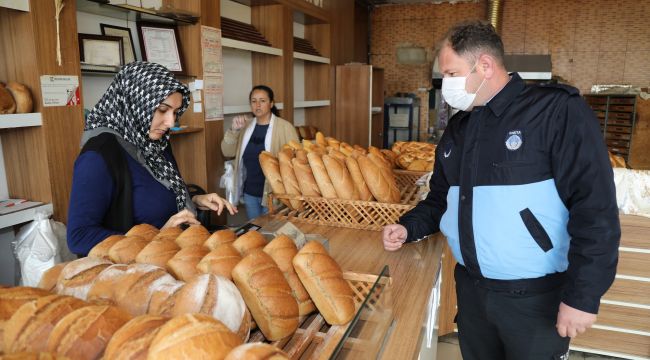 Gaziemir’de ekmek fırınlarına koronavirüs denetimi