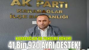 Karabağlar'da Pandemi Dönemi 41 Bin 920 Destek!