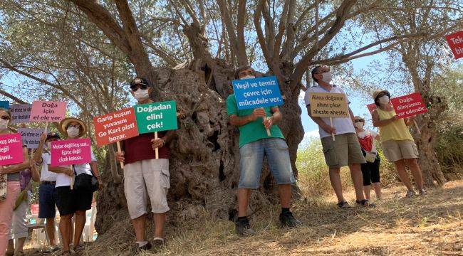 Güzelbahçe'deki Go-Kart Pistine Protesto Devam Ediyor