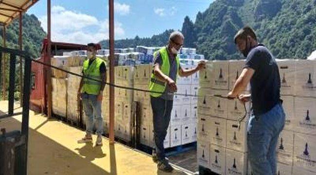 Tirebolu Belediyesi'nden yardım teşekkürü