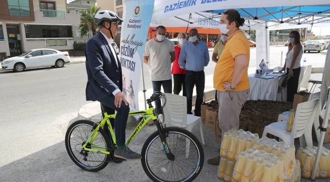 Başkan Arda’dan bisikletli denetim