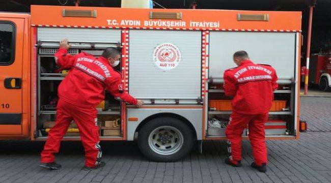 Aydın Büyükşehir'in arama-kurtarma ekipleri İzmir'de