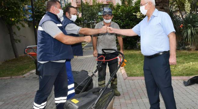 Başkan Selvitopu park çalışmalarını denetledi