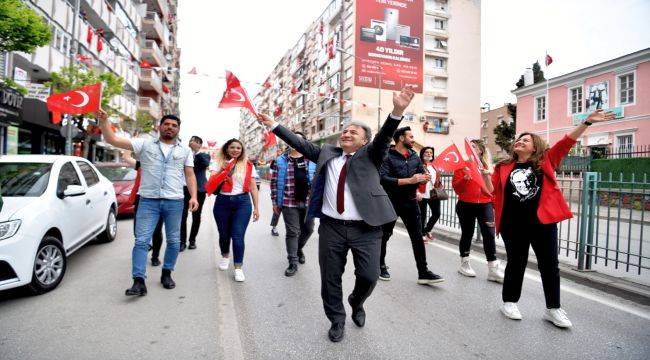 Bornova’da Cumhuriyet Bayramı’na tedbirli kutlama