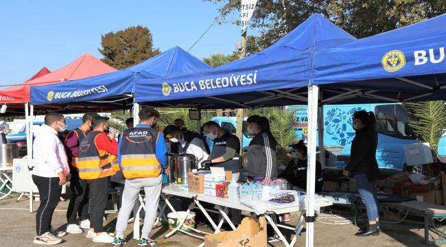 Buca Belediyesi’nden çadır kentte hijyen önlemleri