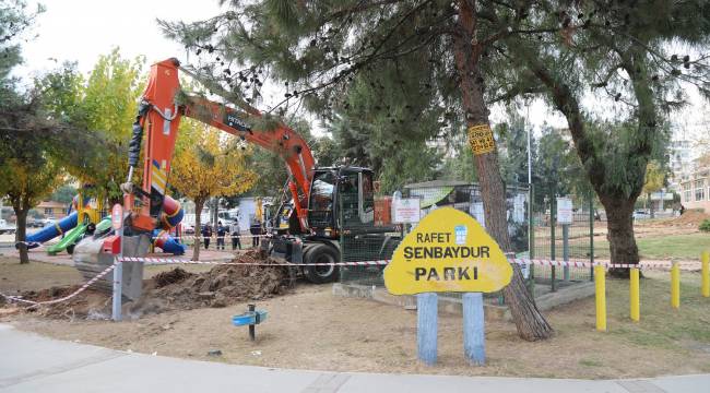 Rafet Şenbaydur Parkı yenileniyor