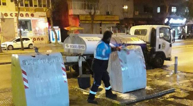 Buca Belediyesi’nden 7/24 temizlik mesaisi 