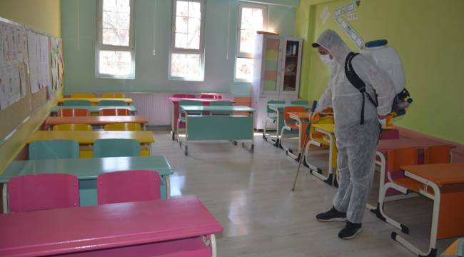 Dikili’de Okullarda Korona Temizliği