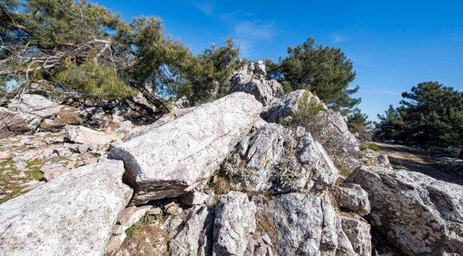 İzmir’de antik taş ocağı bulundu