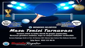 Menderes’te Masa Tenisi Turnuvası