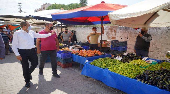 Başkan Ergin'den Pazaryeri Ziyareti