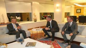 Başkan Soyer'den Yeni TBB Başkanı Sağkan'a Ziyaret