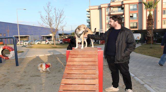 Gaziemir Belediyesi'nden Özel Tasarım Köpek Parkı