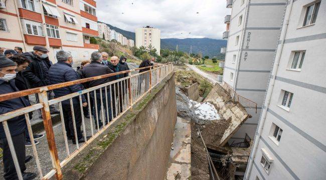 İstinat Duvarı Çöktü, Büyükşehir Seferber Oldu