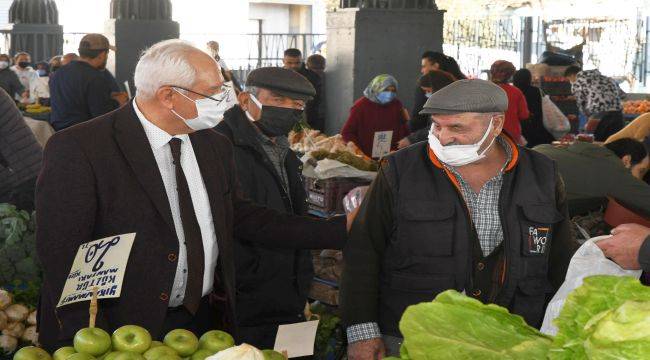 Başkan Selvi Topu Pazarcı Esnafı Unutmadı