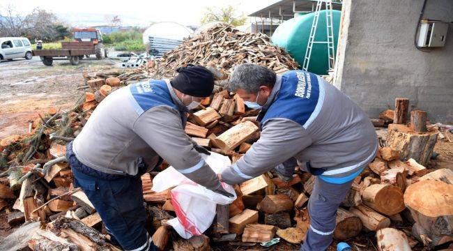 Bornova'da İhtiyaç Sahiplerine Odun Desteği Verildi