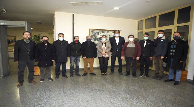 Aydın Gazeteciler Cemiyeti'nden Başkan Çerçioğlu'na Ziyaret
