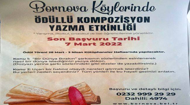 Bornova Köylerinde Ödüllü Kompozisyon Yazma’ Etkinliği