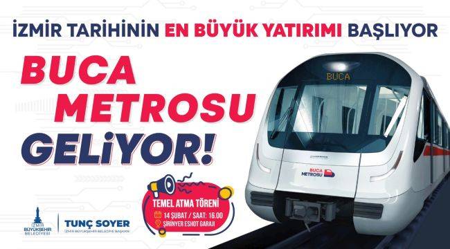 Buca Otobüs Hatlarına Metro Töreni için Düzenleme