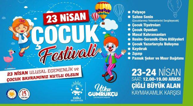 Çiğli'de 23 Nisan coşkusu