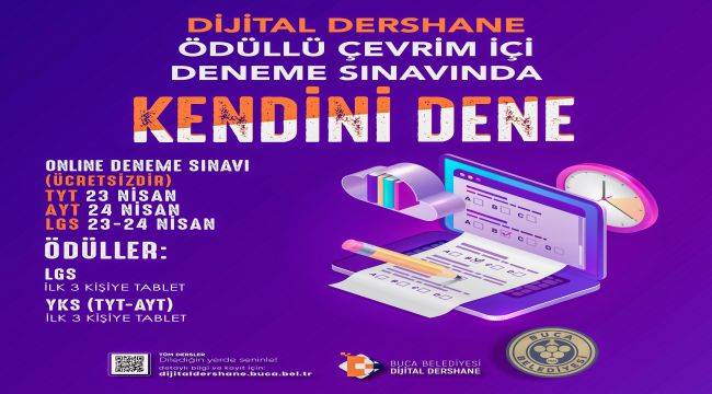 Tablet ödüllü YKS ve LGS deneme sınavı