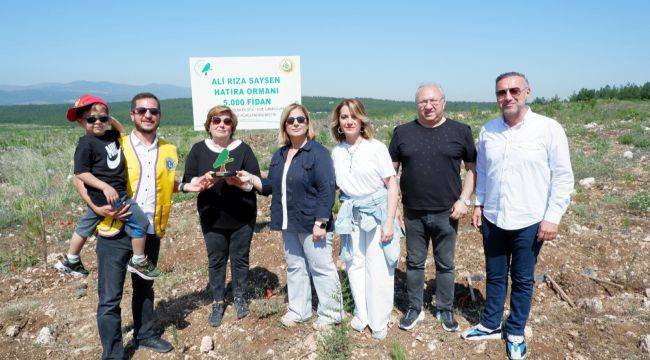 Ali Rıza Saysen fidanlarda yaşayacak…