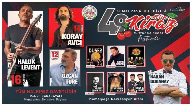 Kemalpaşa'da Kiraz Festivali coşkusu başlıyor
