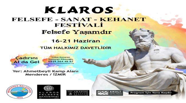 Menderes’te felsefe dolu festival