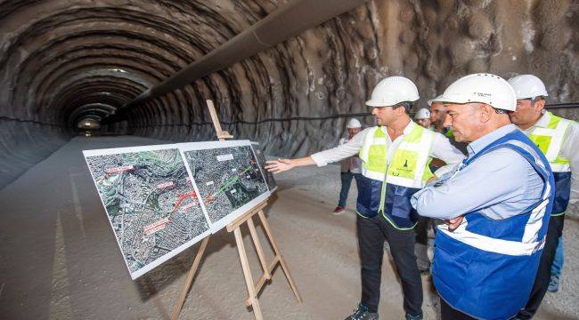 İzmir’in en uzun tünelinde yoğun tempo