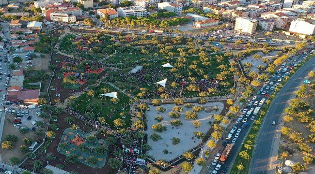 Bergama'da 8 bin kişiyle park açılışı