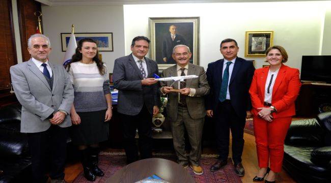 Prof. Dr. Kuşhan ve heyetinden Büyükerşen'e ziyaret