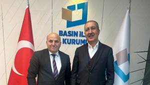 İzmir Ege Medya Platformu BİK Genel Müdürü Erkılıç’ı ziyaret etti
