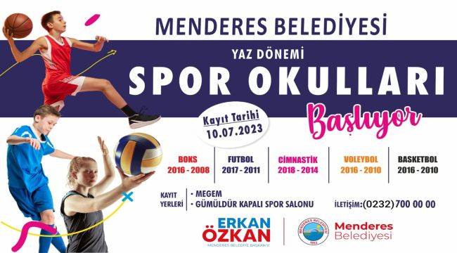 Menderesli çocuklar spor okullarına koştu