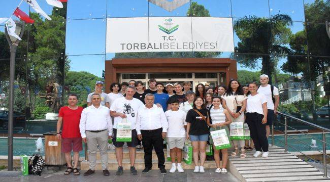 Alman öğrenciler kardeş kent Torbalı'da