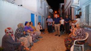 Başkan Ergin, gece-gündüz Ayvalık sokaklarında