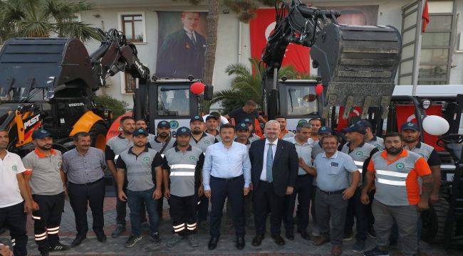 100 yeni araç Menemen'in hizmetinde!