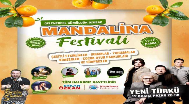 Mandalina Festivali için geri sayım başladı